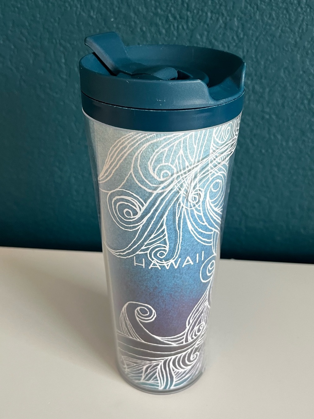 2012 Starbucks Hawaii 16oz Plastic Travel Tumbler Cup